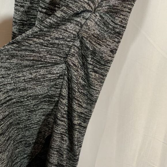 Wilfred Free Heather Grey Low Cut Front Slit Dress - Picture 4 of 7